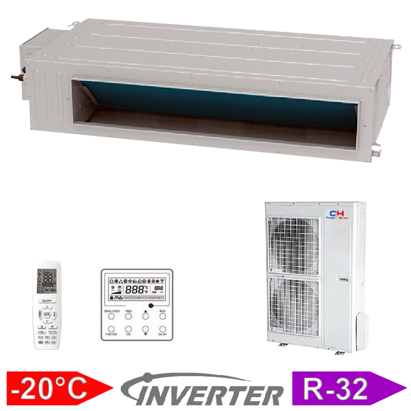 Канальный кондиционер (с дренажным насосом) Cooper&Hunter Nordic Commercial Slim Inverter R-32 CH-IDS035PRK2/CH-IU035RK2
